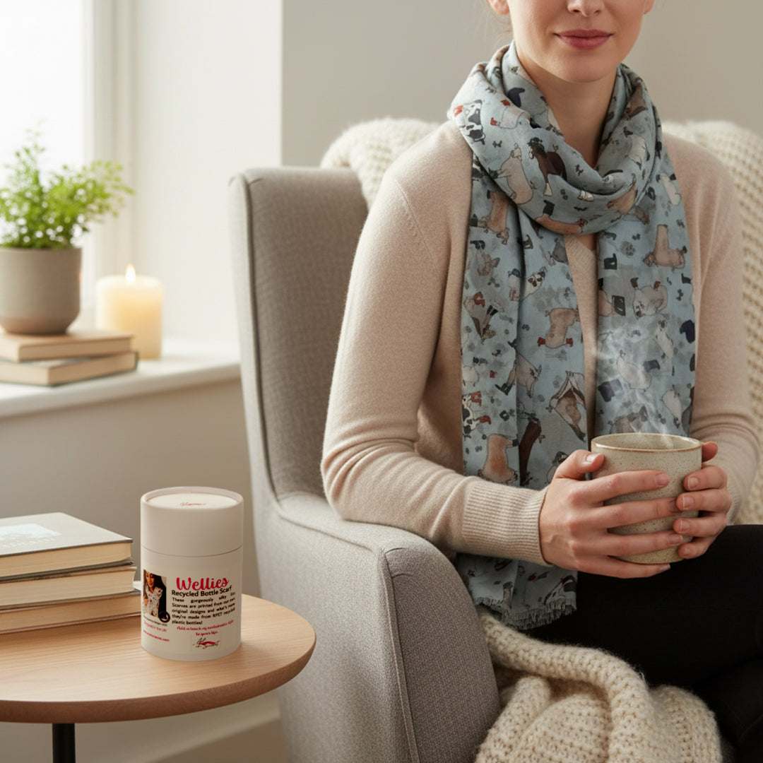 Recycled Bottle Scarf - Wellies