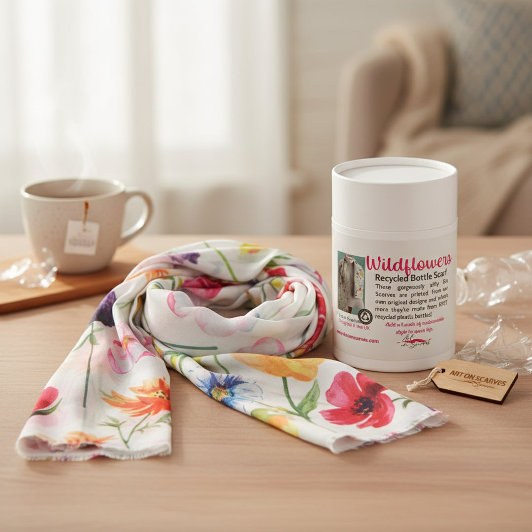 Recycled Bottle Scarf - Wildflowers