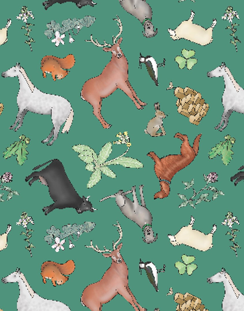 Recycled Bottle Scarf - Irish Wildlife