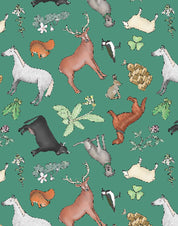 Recycled Bottle Scarf - Irish Wildlife