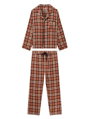 JIM JAM Mens Organic Cotton Pyjama Set - Clay