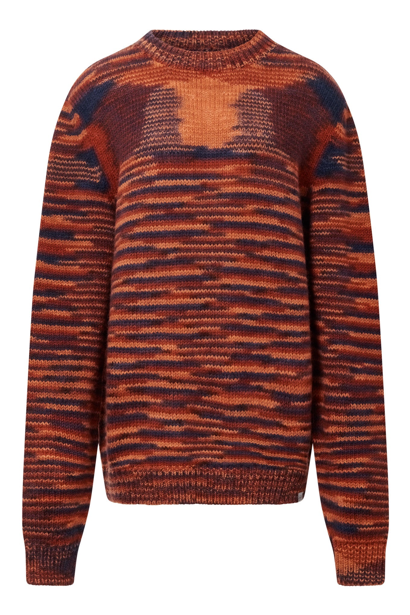 TEMURA Handknit Wool Jumper - Terracotta