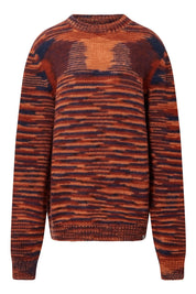 TEMURA Handknit Wool Jumper - Terracotta