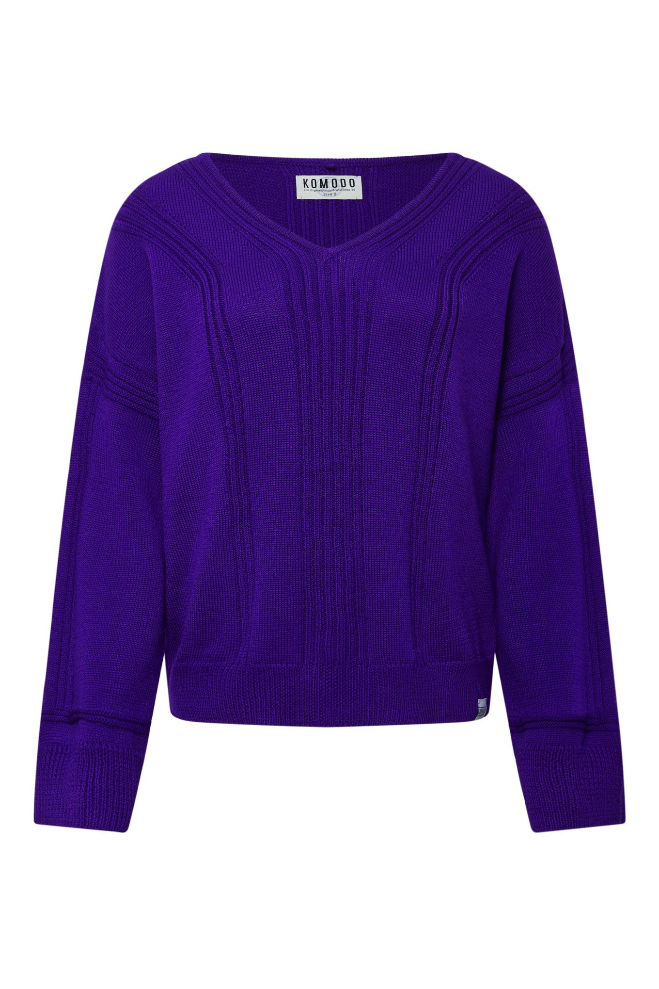 ANYA - Fine Merino Wool Jumper Ultraviolet