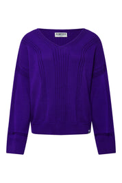 ANYA - Fine Merino Wool Jumper Ultraviolet