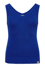 YANA - Organic Cotton Vest Blue Sapphire