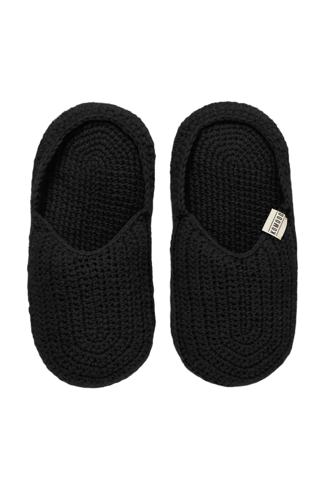 HIDE - Handknitted Wool Slipper Black