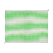 Anni Sarong with Tassels in Green and White Cabana Stripe