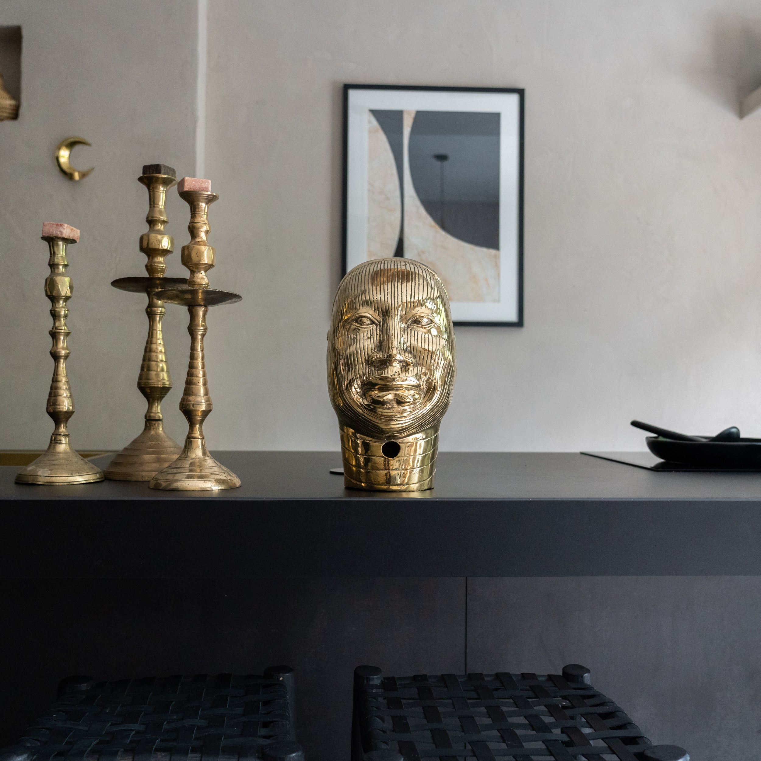 African ONI Queen in Polished Bronze