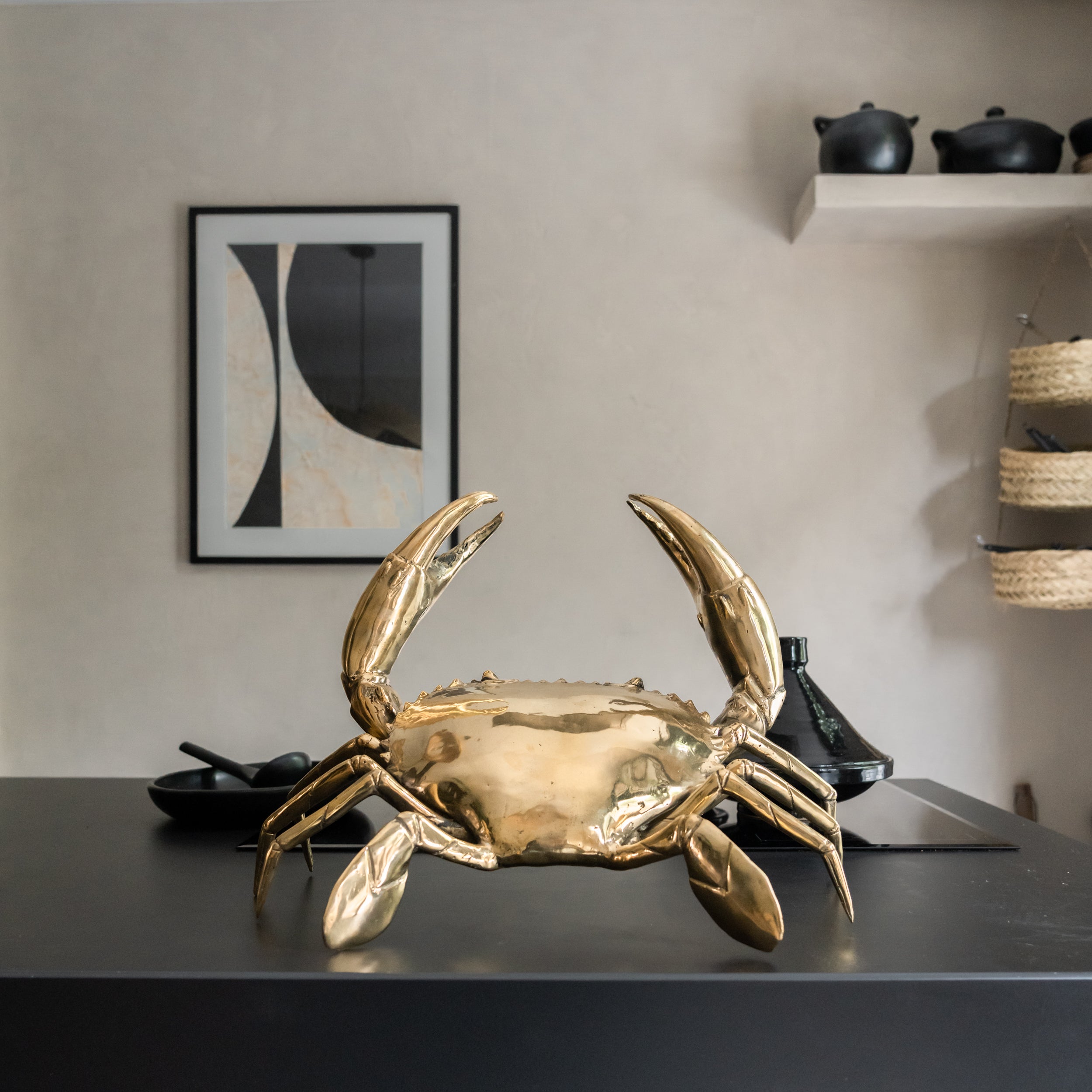 Crab in Polished Bronze, Large