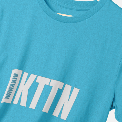 Recycled Organic Cotton Mens Kottonology T-Shirt in Ocean Blue