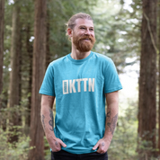 Recycled Organic Cotton Mens Kottonology T-Shirt in Ocean Blue