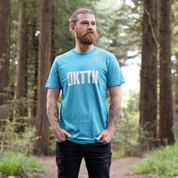 Recycled Organic Cotton Mens Kottonology T-Shirt in Ocean Blue