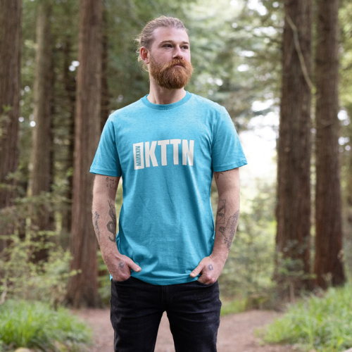 Recycled Organic Cotton Mens Kottonology T-Shirt in Ocean Blue