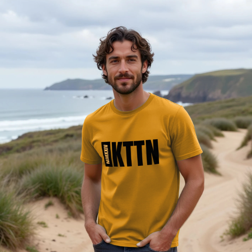 Mens T-Shirt in Yellow