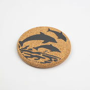 Cork Coaster Dolphins