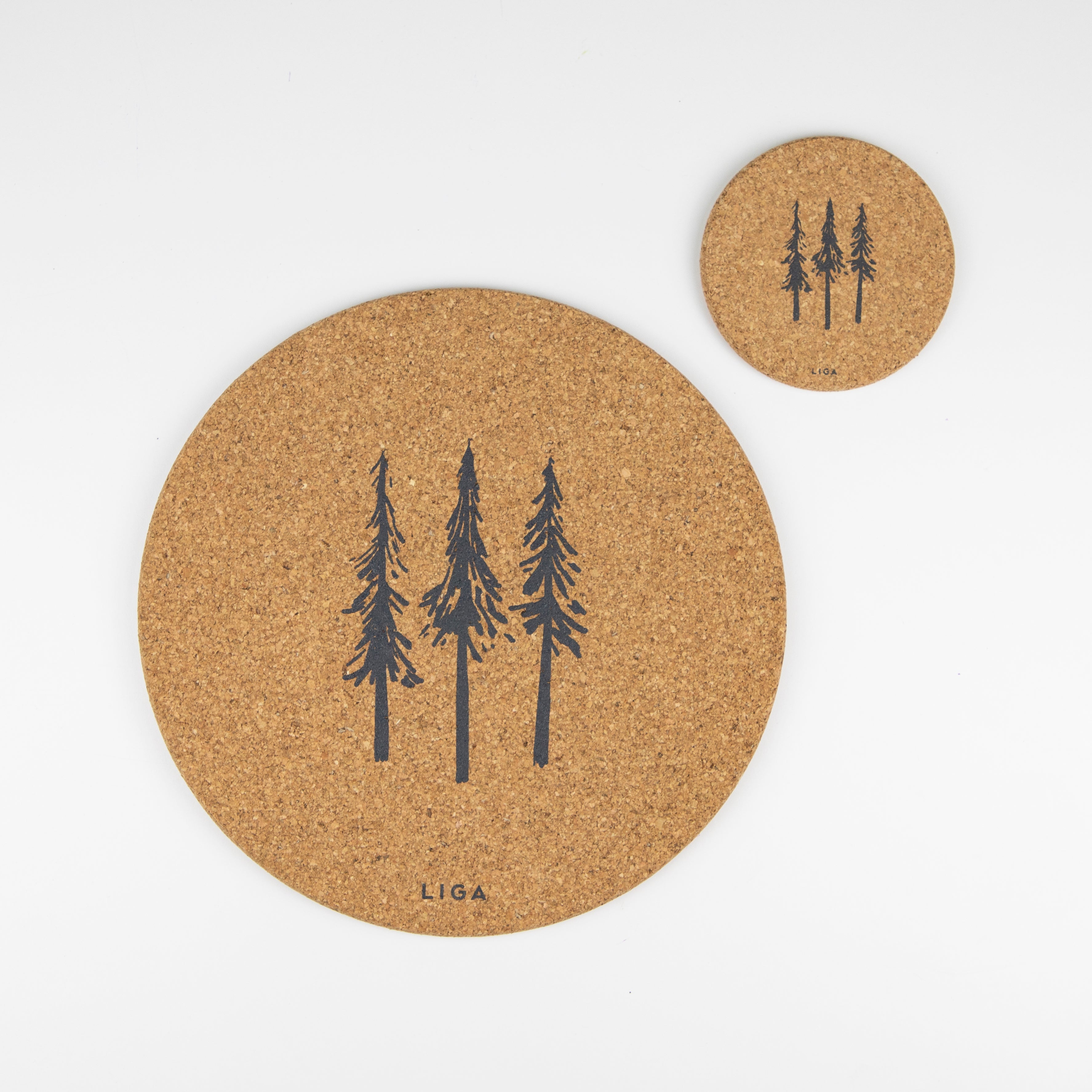 Cork Placemats | Fir Trees