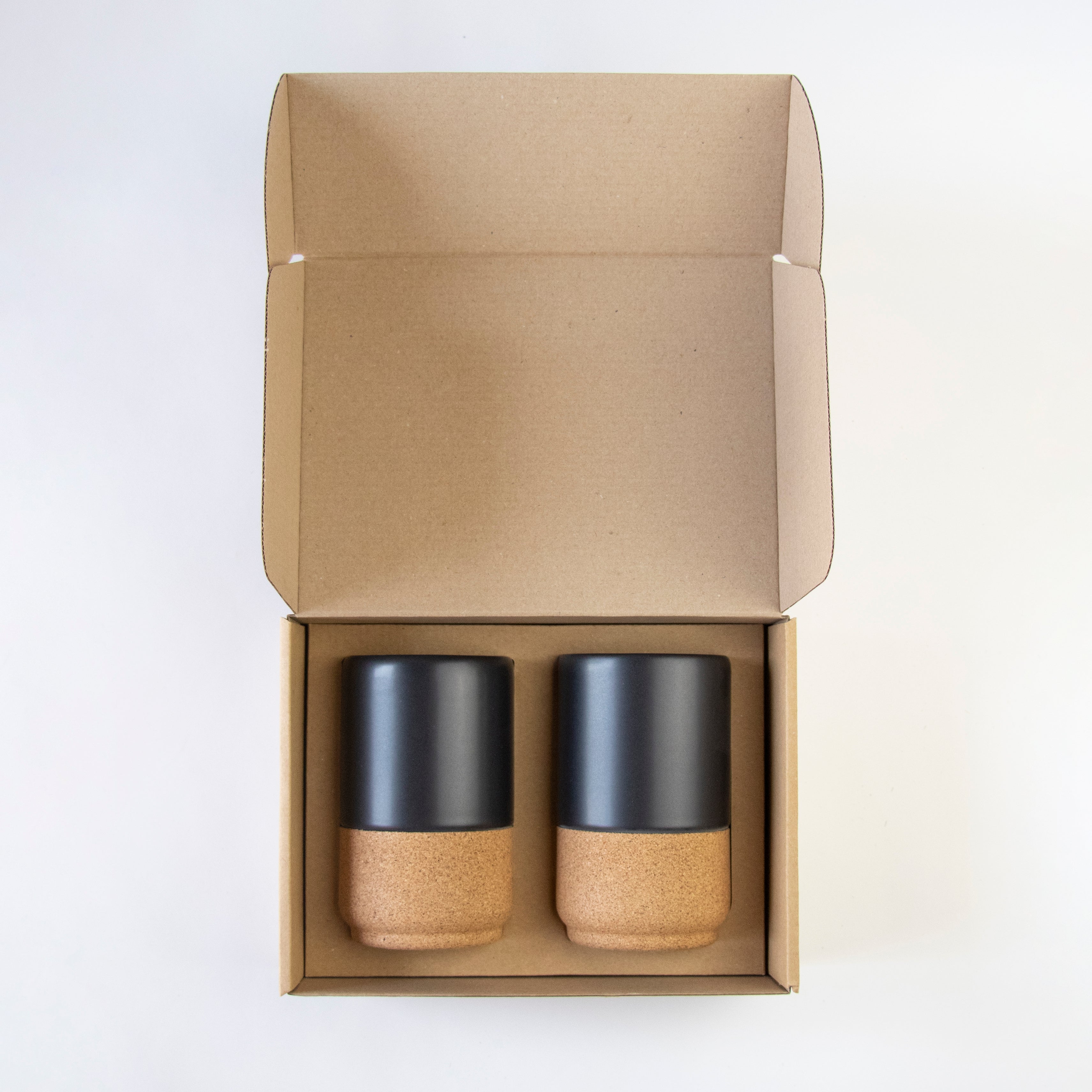 Eco Coffee Mug Gift Set | Large Matt Black