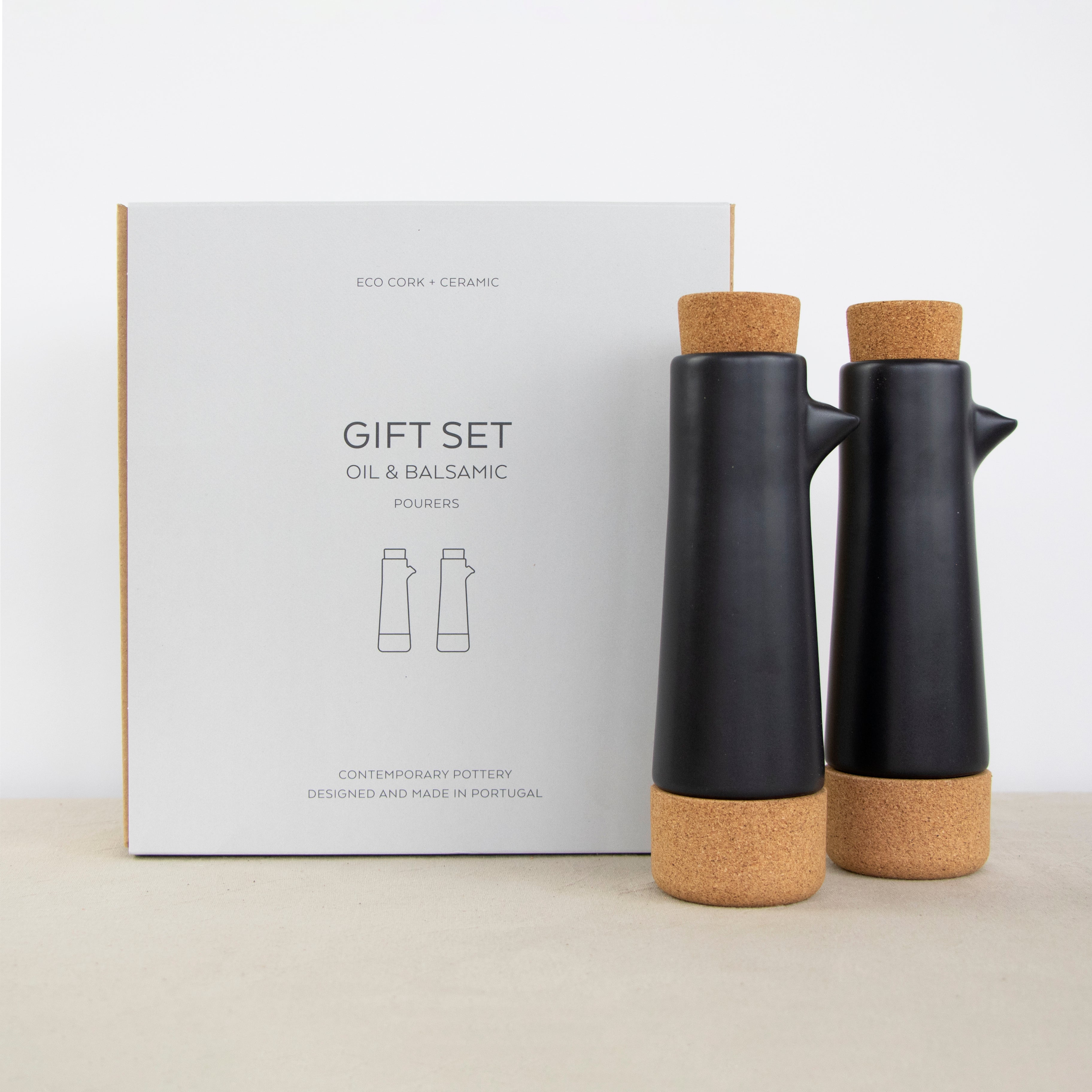 Oil Dispenser Gift Set - Matt Black