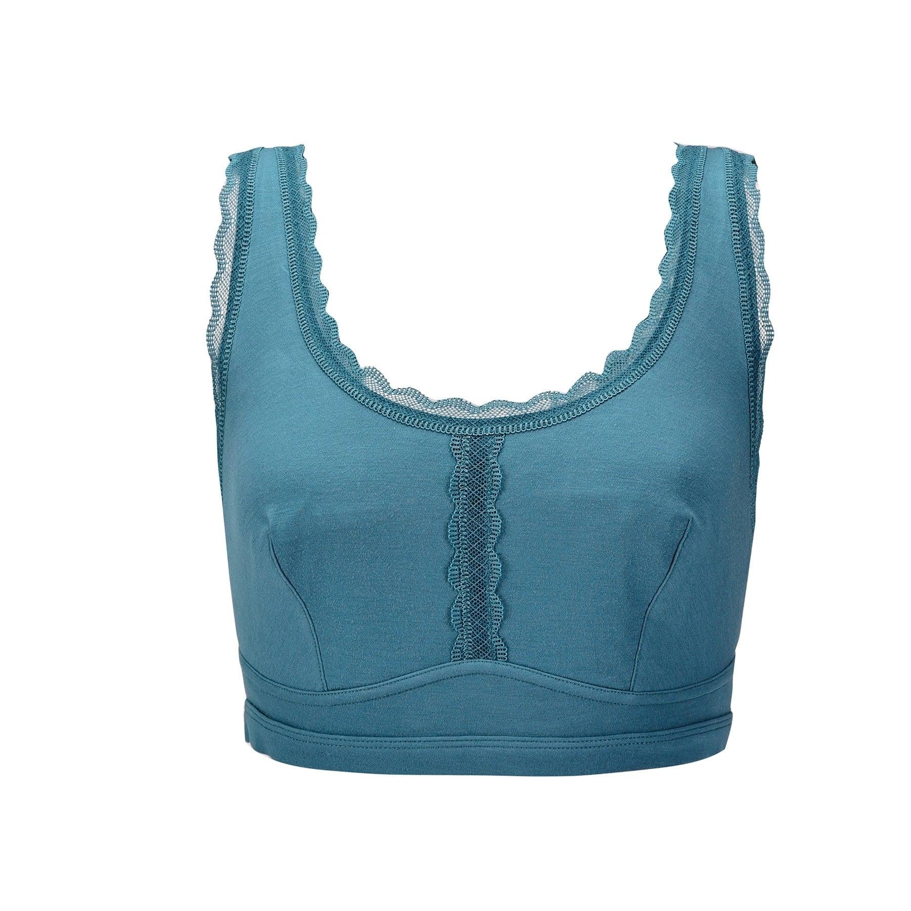 Georgia - Silk Back Support Full Coverage Wireless Organic Cotton Bra