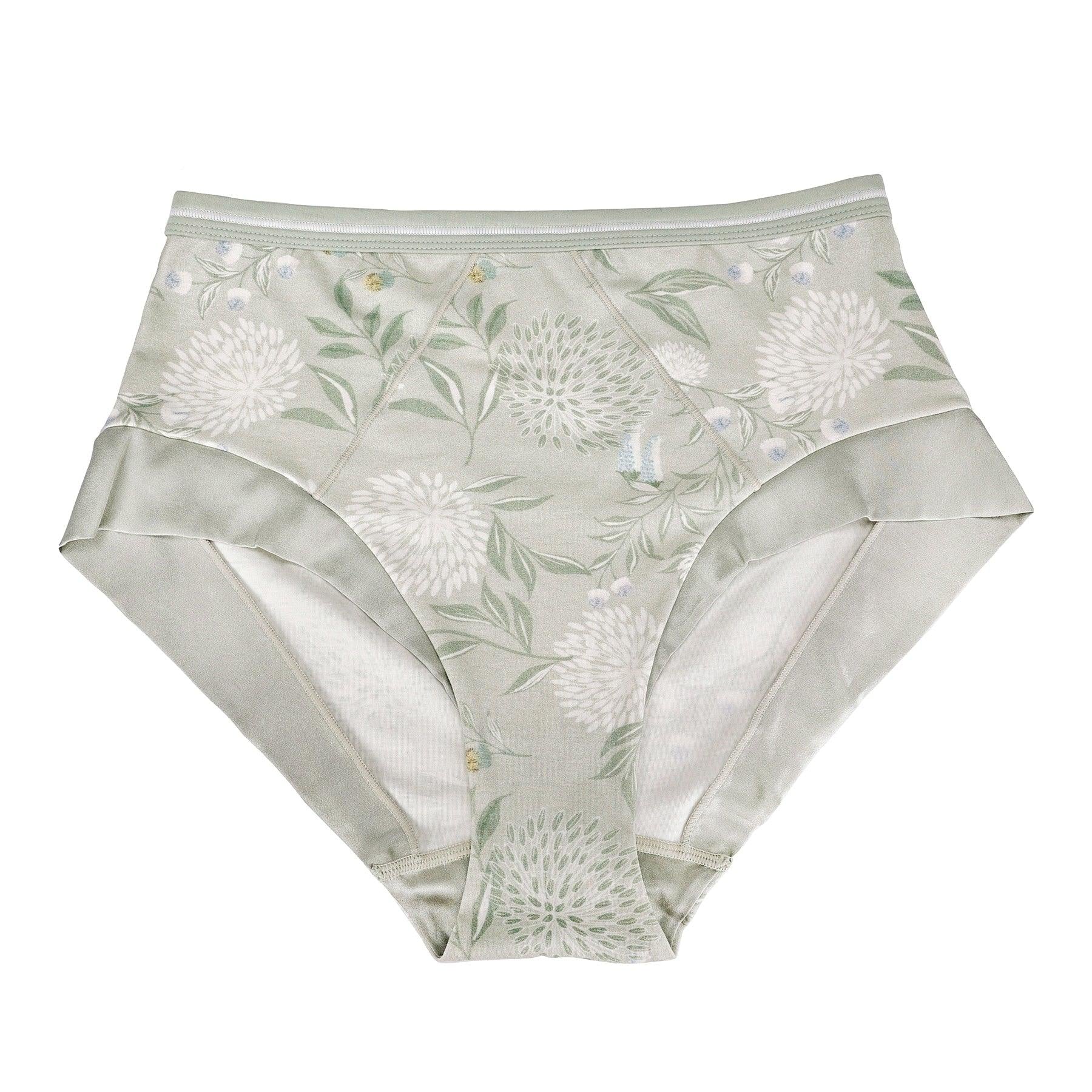 Valentina -  High Waisted Silk & Organic Cotton Full Brief