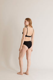 PALOMA Lace Briefs - GOTS Organic Cotton Black