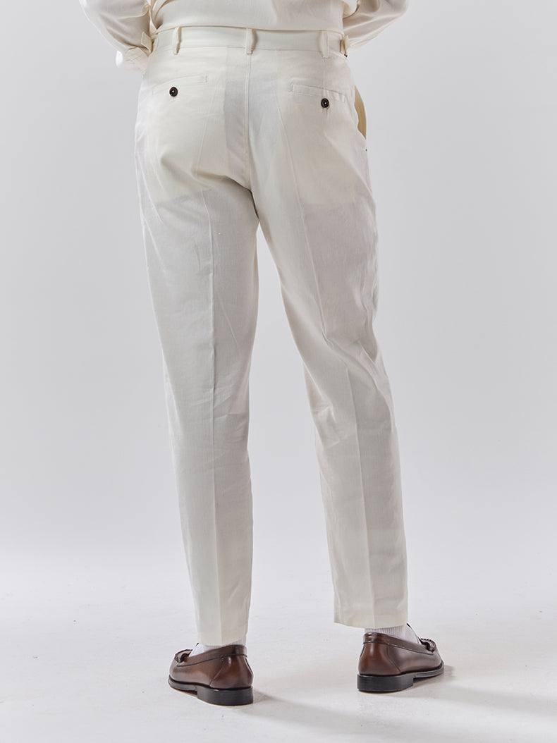 Batch 05 - Mens Off-White Linen - Trouser