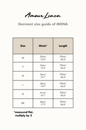 Mona long linen skirt