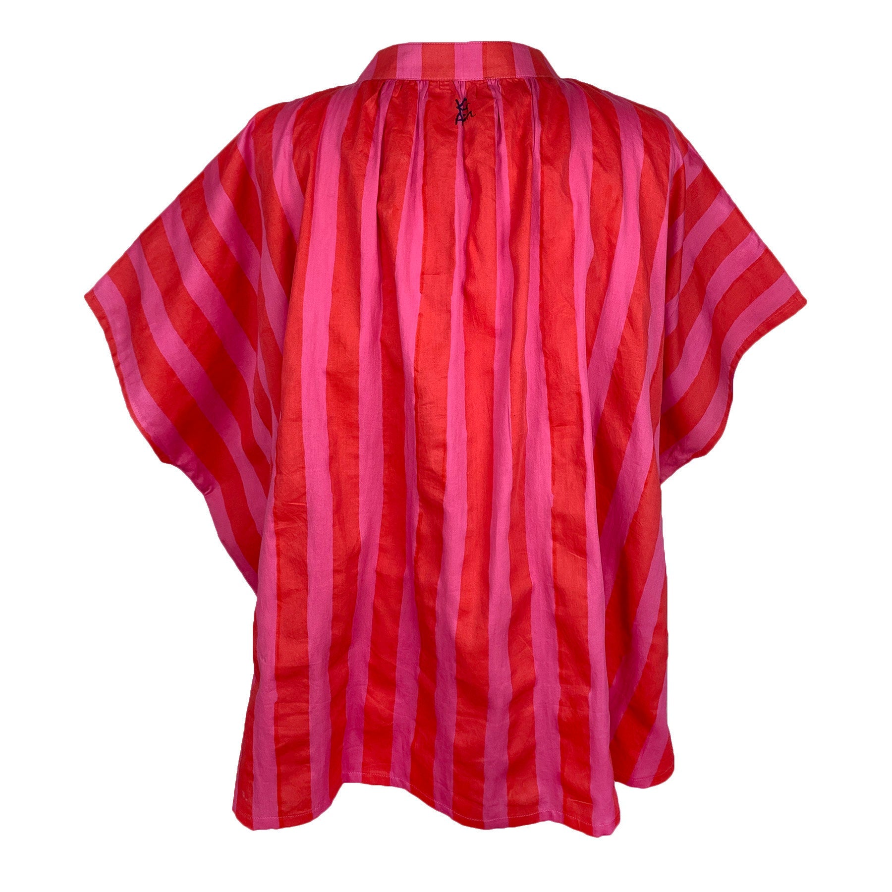 Marina Top in Pink Red Cabana Stripe