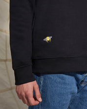 Bee Embroidered Sweatshirt Black