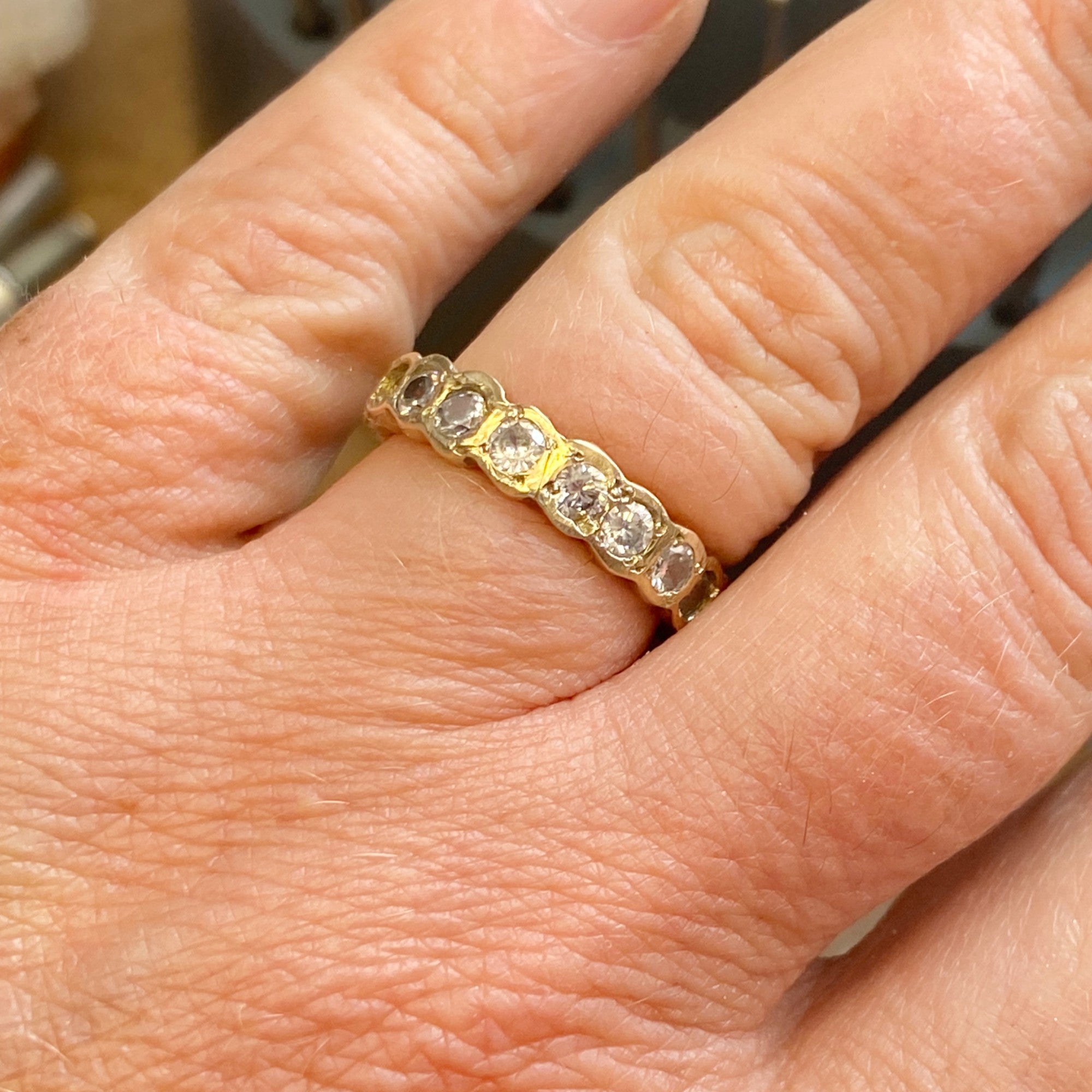 Midas Large Diamond Eternity Band