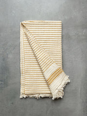 Milos Check Hammam Towel, Mustard