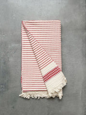 Milos Check Hammam Towel, Terracotta