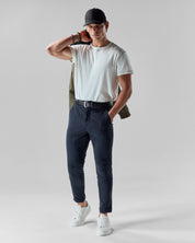 Navy Brushed Cotton Chinos