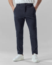 Navy Brushed Cotton Chinos