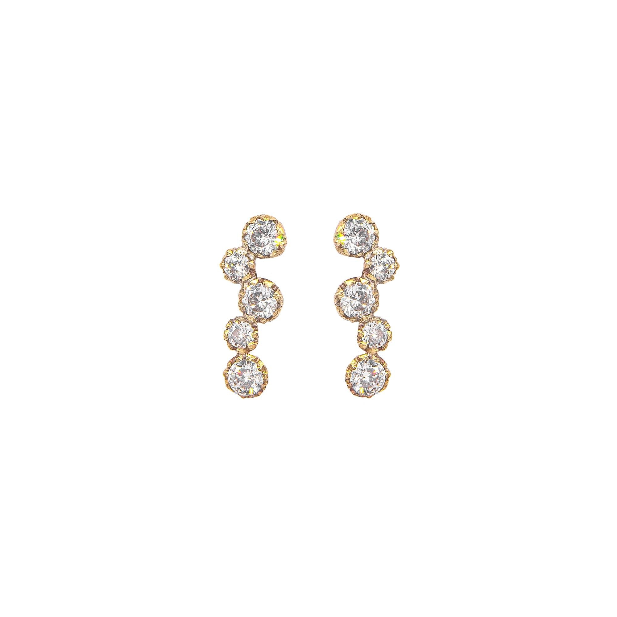 Nuit Diamond Stud Earrings