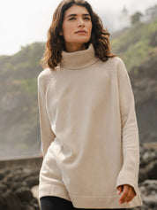 Relaxed Raglan Sleeve Jumper Oyster