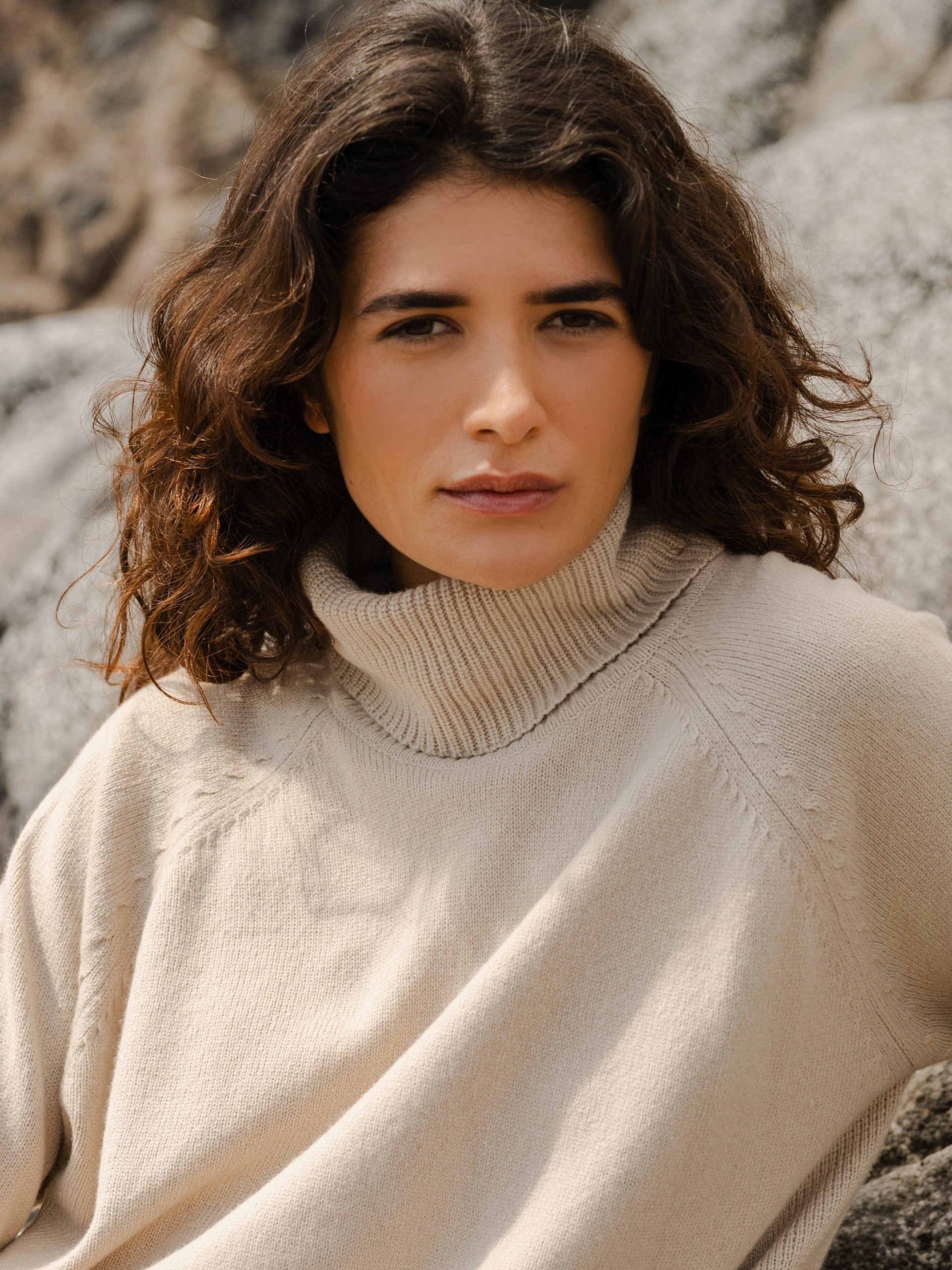 Relaxed Raglan Sleeve Jumper Oyster