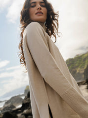 Relaxed Raglan Sleeve Jumper Oyster