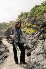 Animal Print Shawl Moss