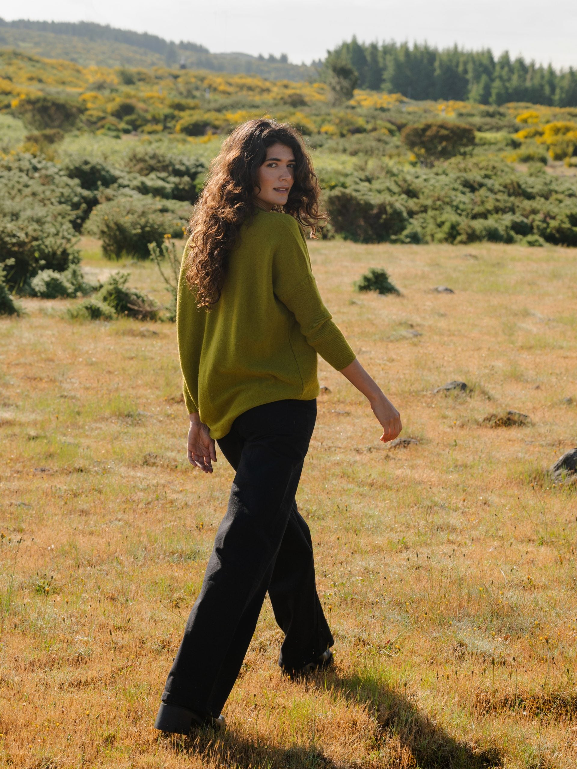 Batwing Jumper Moss