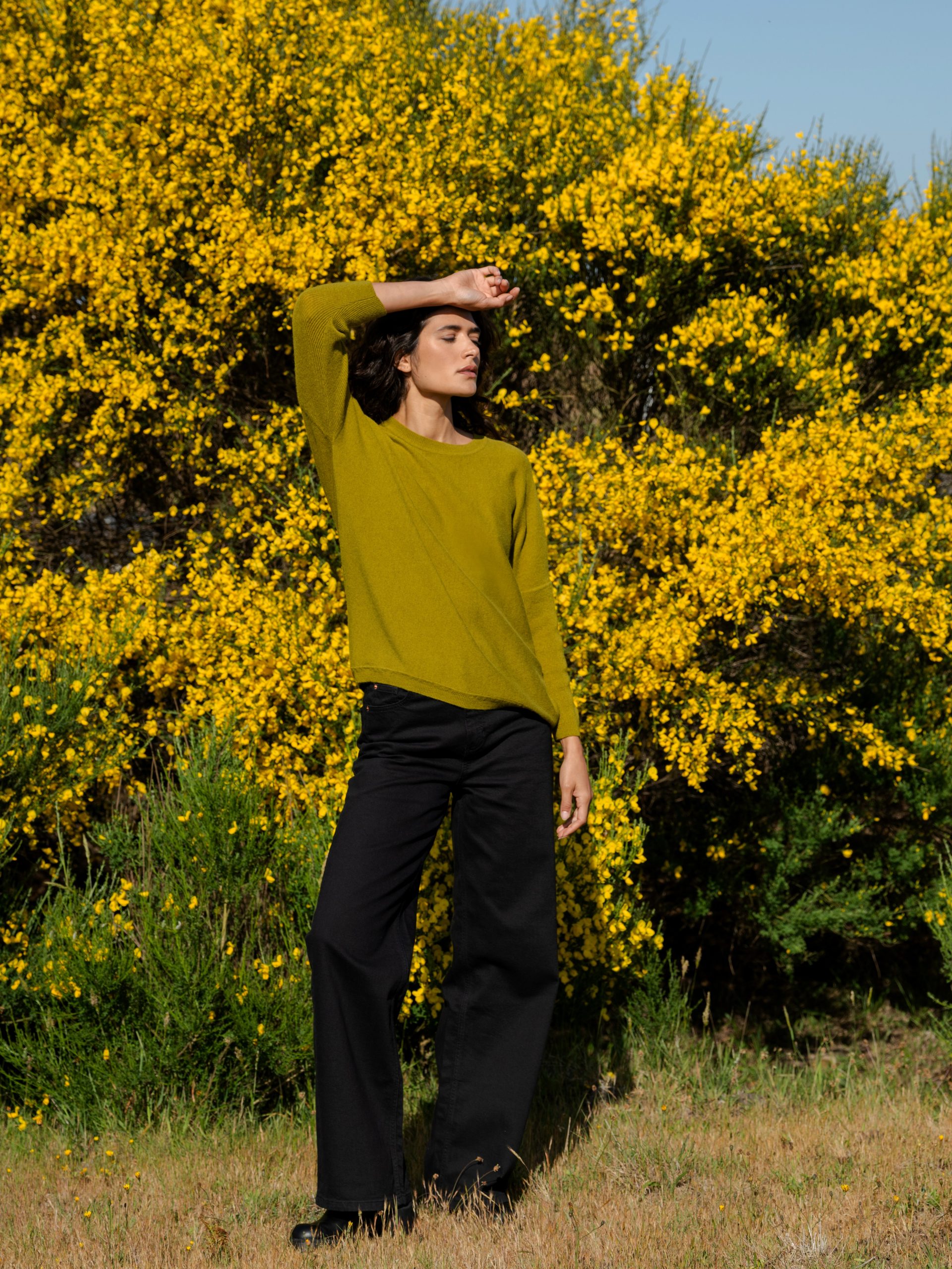 Batwing Jumper Moss