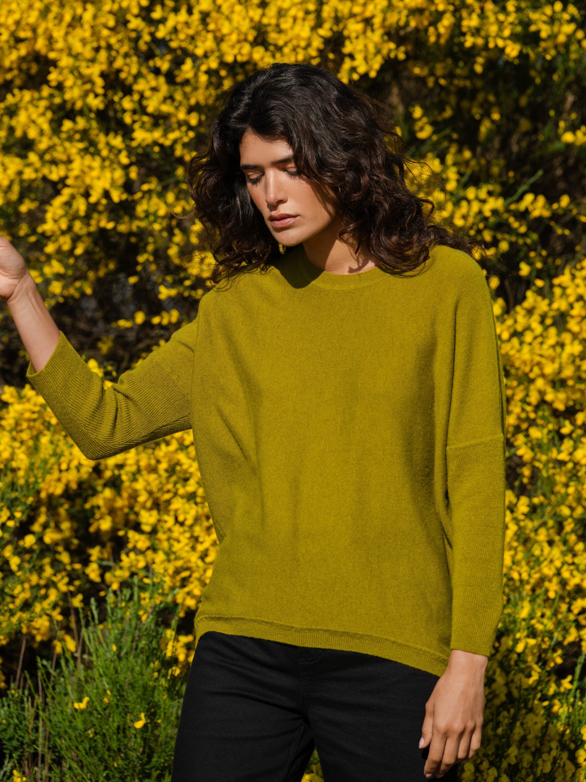 Batwing Jumper Moss