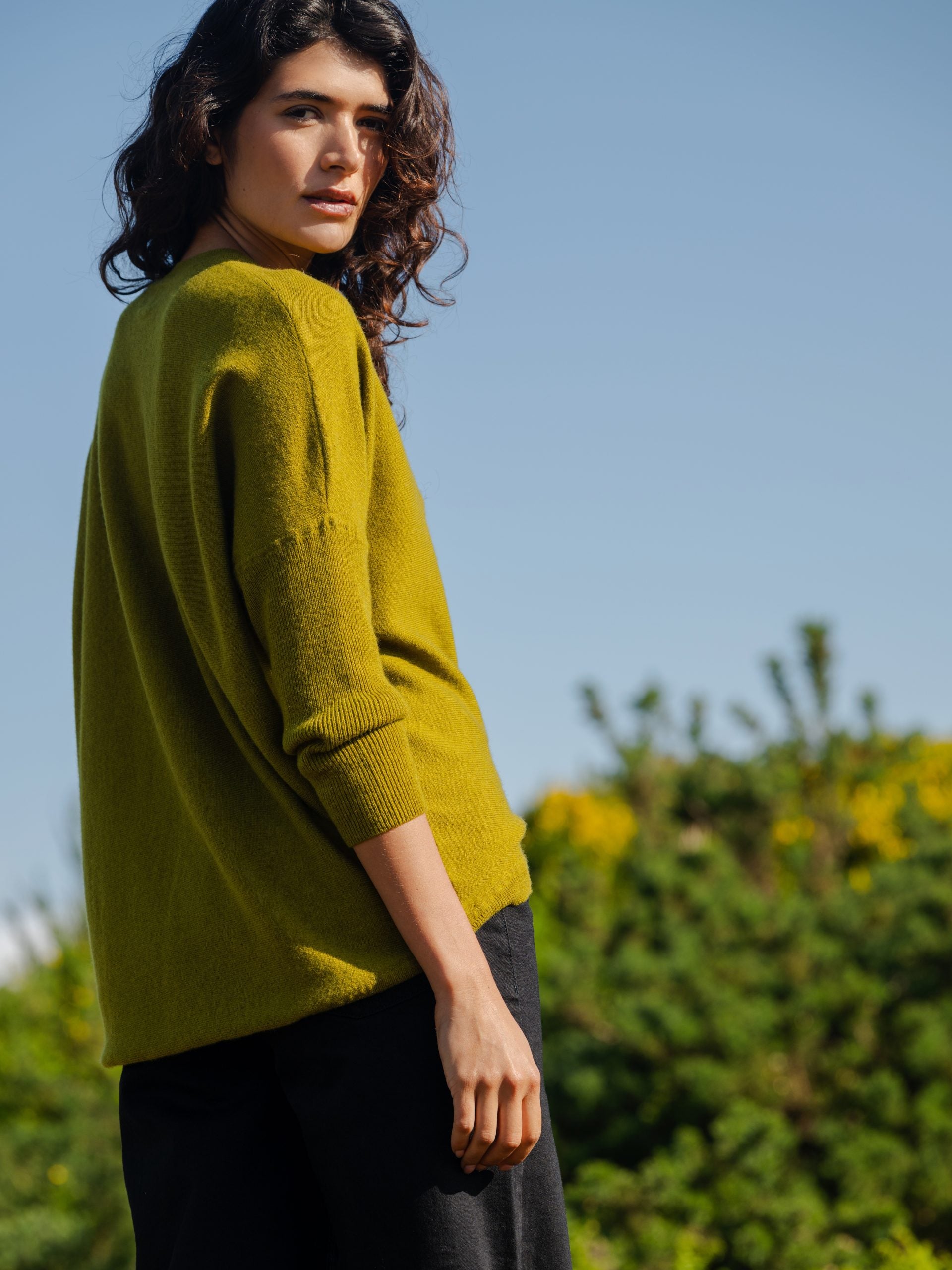 Batwing Jumper Moss