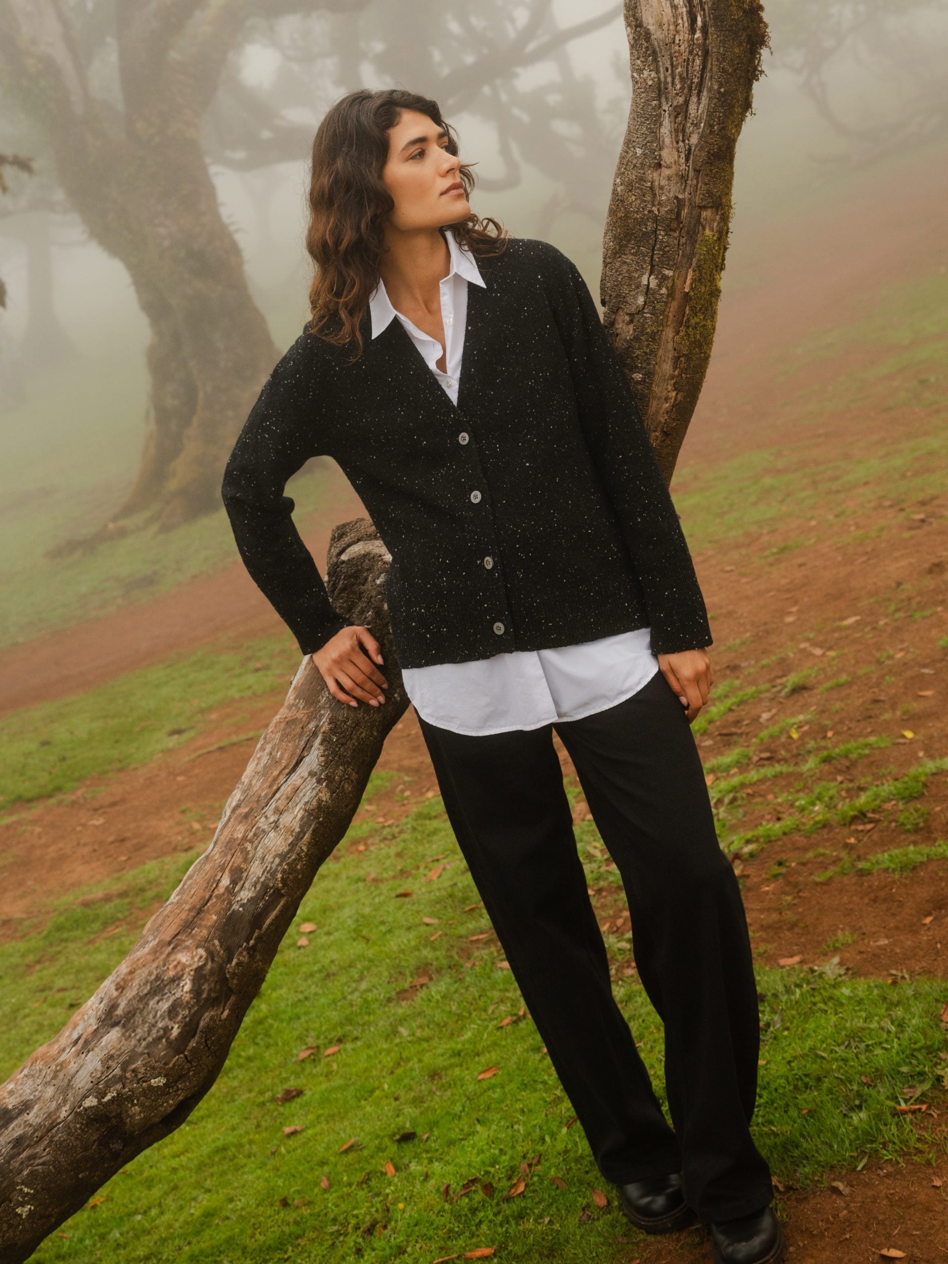 Granddad Cardigan, Black