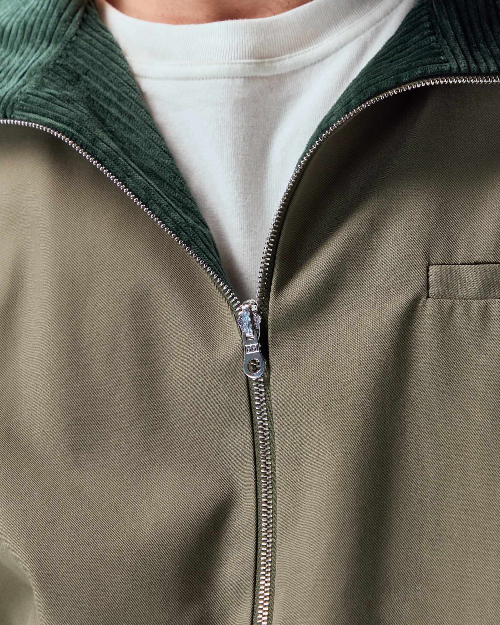 Reversible Corduroy Jacket | Olive / Evergreen