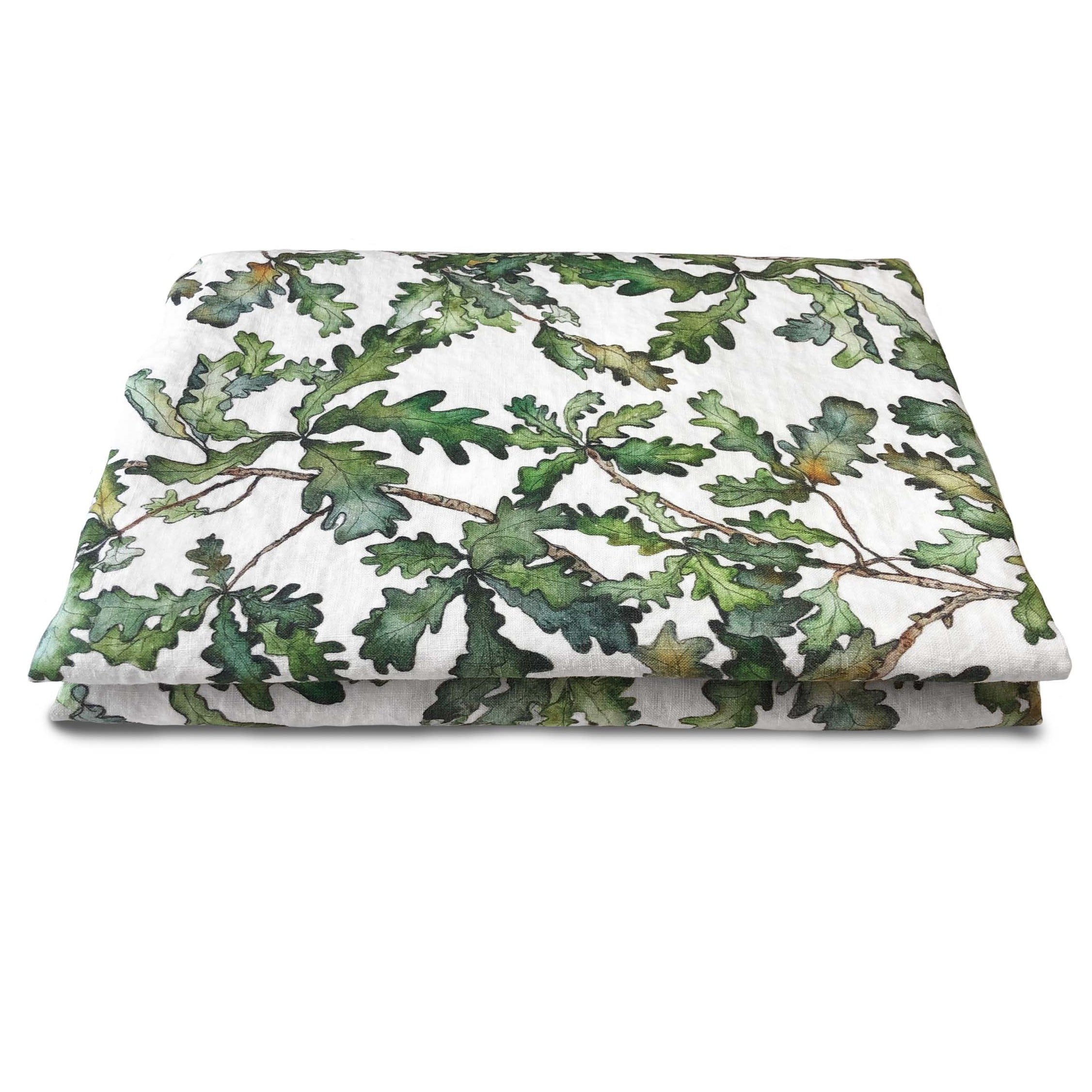 Oak Leaf Linen Table Cloth