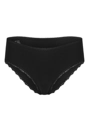 PALOMA Lace Briefs - GOTS Organic Cotton Black