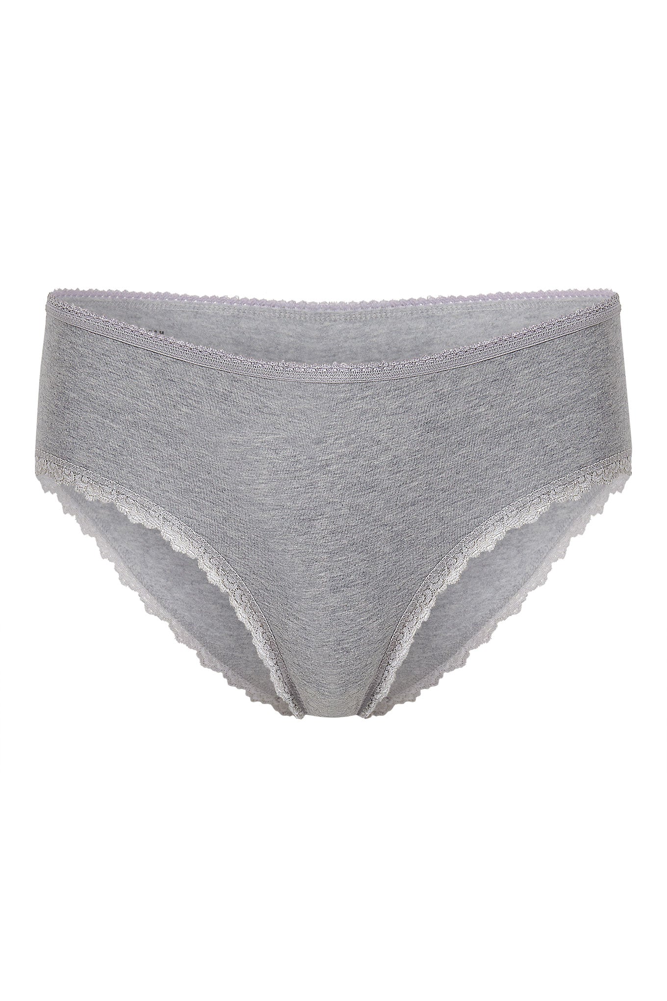 PALOMA Lace Briefs - GOTS Organic Cotton Grey