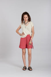 POLLY - Organic Cotton Ivory Top